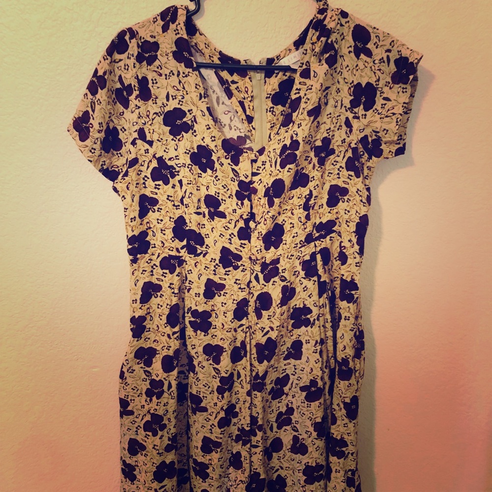 The Limited Tan Floral Patterned Romper Sz. L
